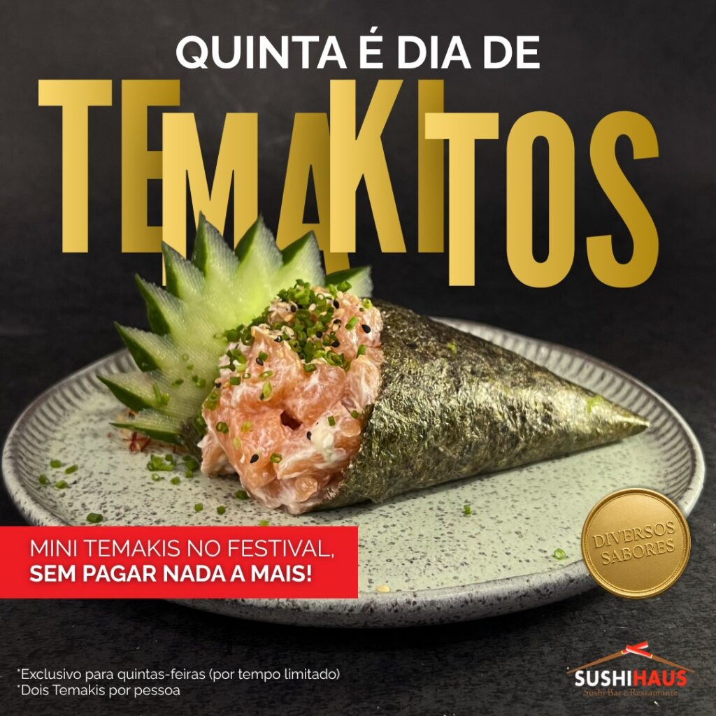 Quinta do Temaki no Sushi Haus